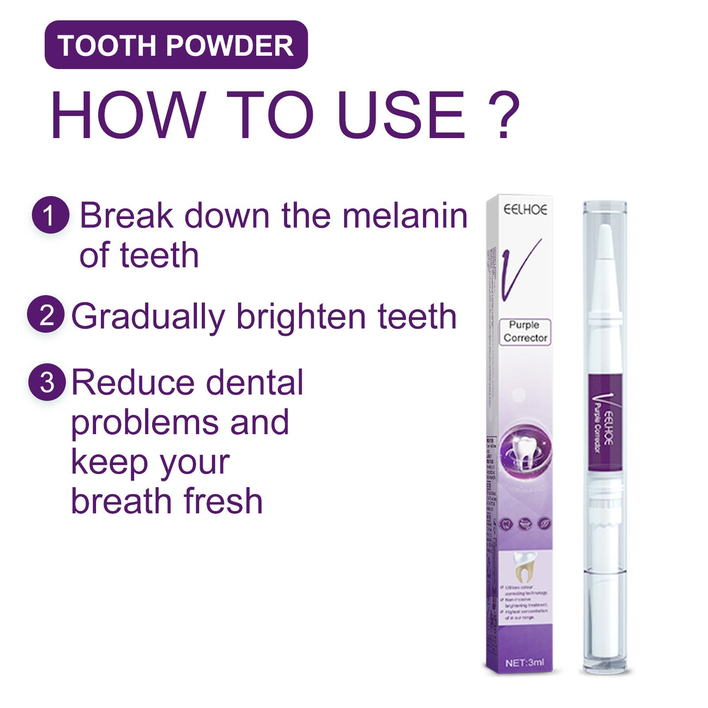 EELHOE Purple Smile Brightener